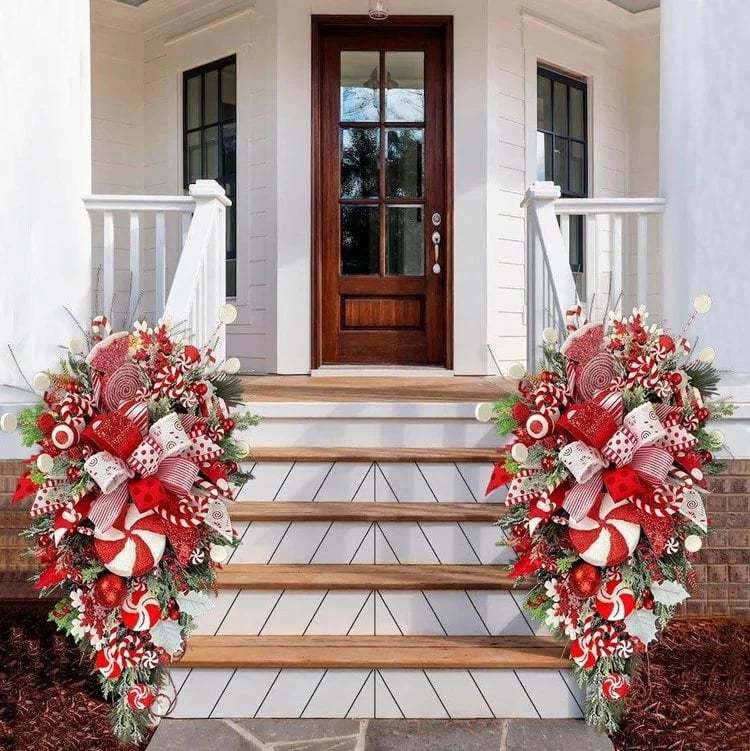 🔥Last Day 49% OFF🔥Cane Christmas Wreath🍭