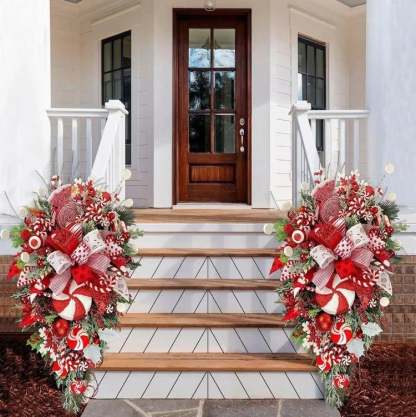🔥Last Day 49% OFF🔥Cane Christmas Wreath🍭