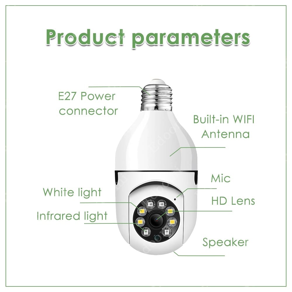 💥5G Wireless Wifi Light Bulb Security Camera 1080P HD-BUY 2 FREE SHIPPING