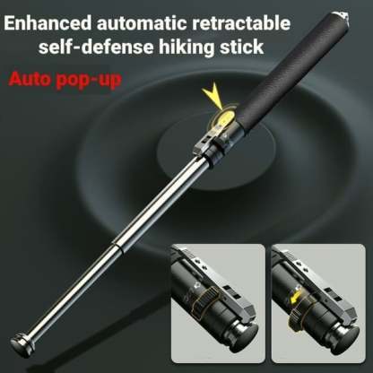 🔥🔥2025 Hot Sale Enhanced Automatic Retractable Self-Defense Multifunctional Hiking Stick
