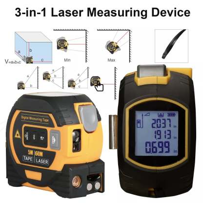 Laser Tape Rangefinder Multifunction
