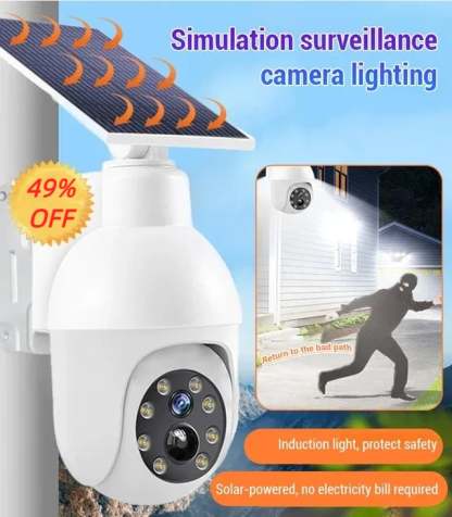 ⏰Last Day Sale 70% OFF - Solar-Powered Simulated Surveillance Camera Street Light