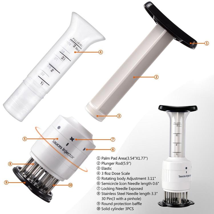 2 in 1 Tenderizer and Sauce Injector - Buy 3 Free Shipping