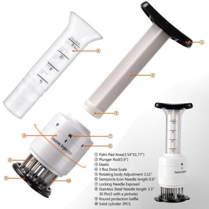 2 in 1 Tenderizer and Sauce Injector - Buy 3 Free Shipping