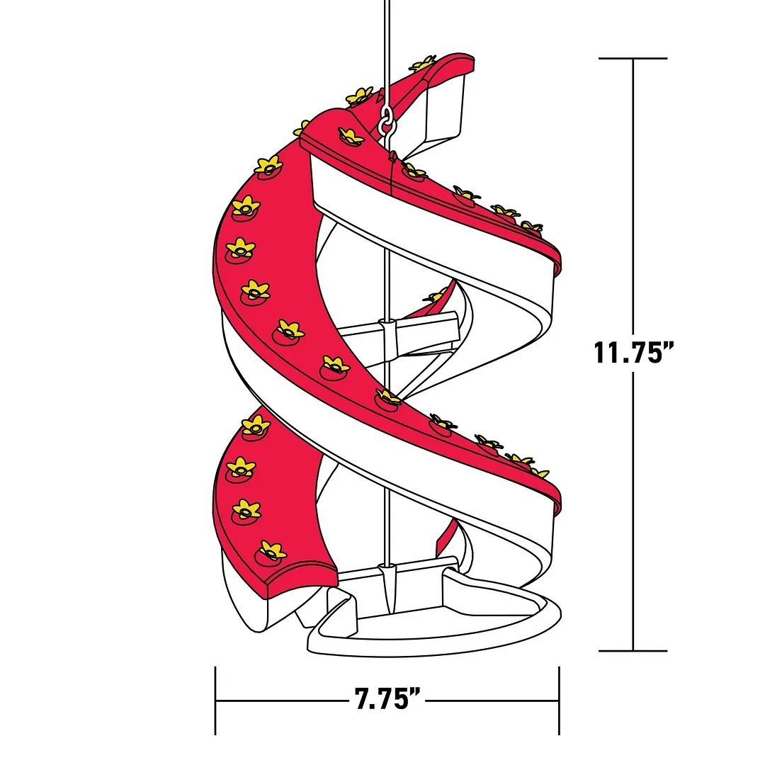 🔥Hot Sale - DNA Helix 32-Port Hummingbird Feeder