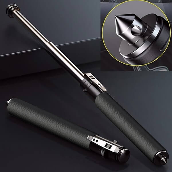 🔥🔥2025 Hot Sale Enhanced Automatic Retractable Self-Defense Multifunctional Hiking Stick