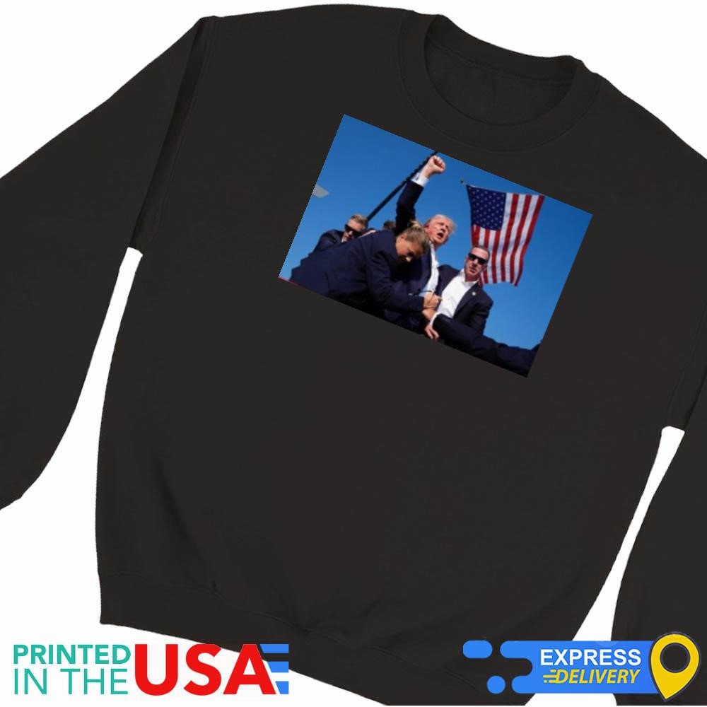 Official Trump Defiant Determined Post-Assassination Attempt t-shirt