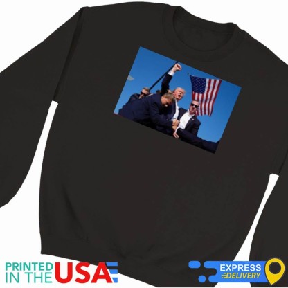 Official Trump Defiant Determined Post-Assassination Attempt t-shirt
