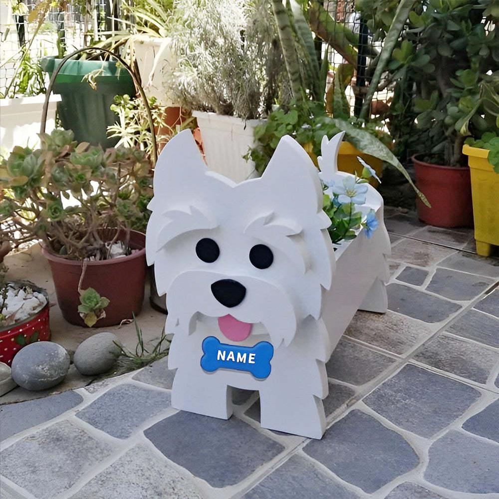 West Highlander Dog Planter