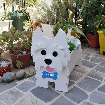 West Highlander Dog Planter
