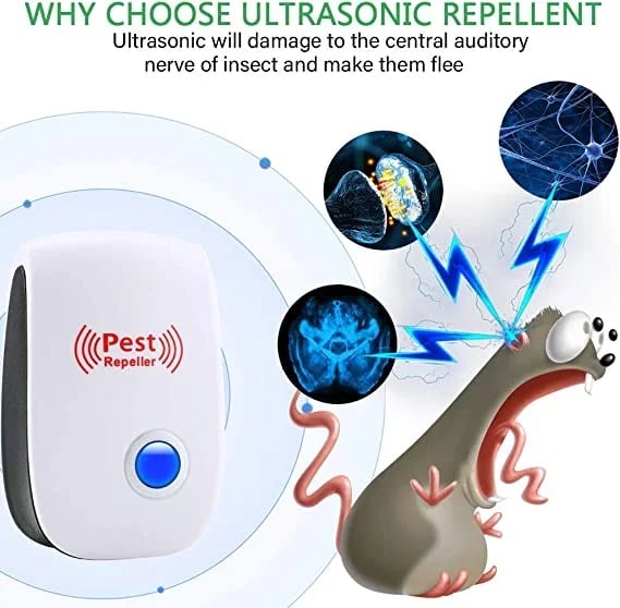 🔥2023 Upgrated Pest Control Ultrasonic Repellent