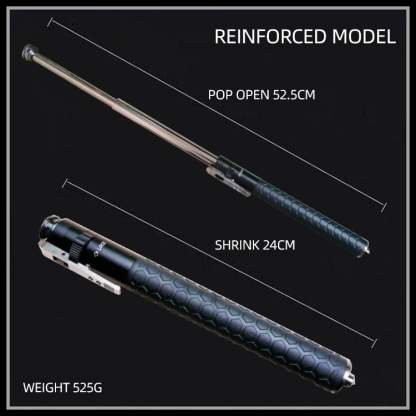 🔥🔥2025 Hot Sale Enhanced Automatic Retractable Self-Defense Multifunctional Hiking Stick