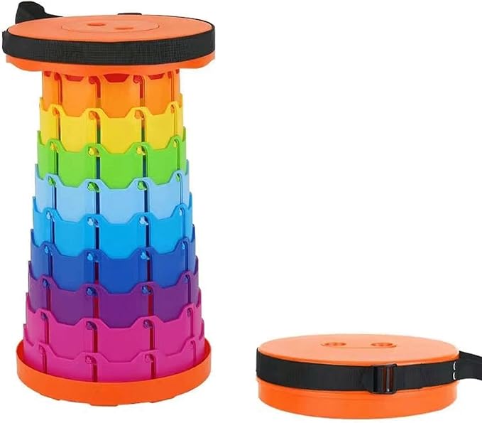 2025 Upgraded Heavy-Duty Collapsible Portable Stool