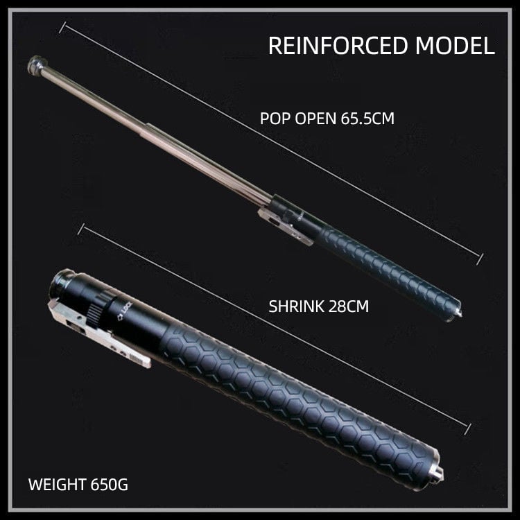 🔥🔥2025 Hot Sale Enhanced Automatic Retractable Self-Defense Multifunctional Hiking Stick