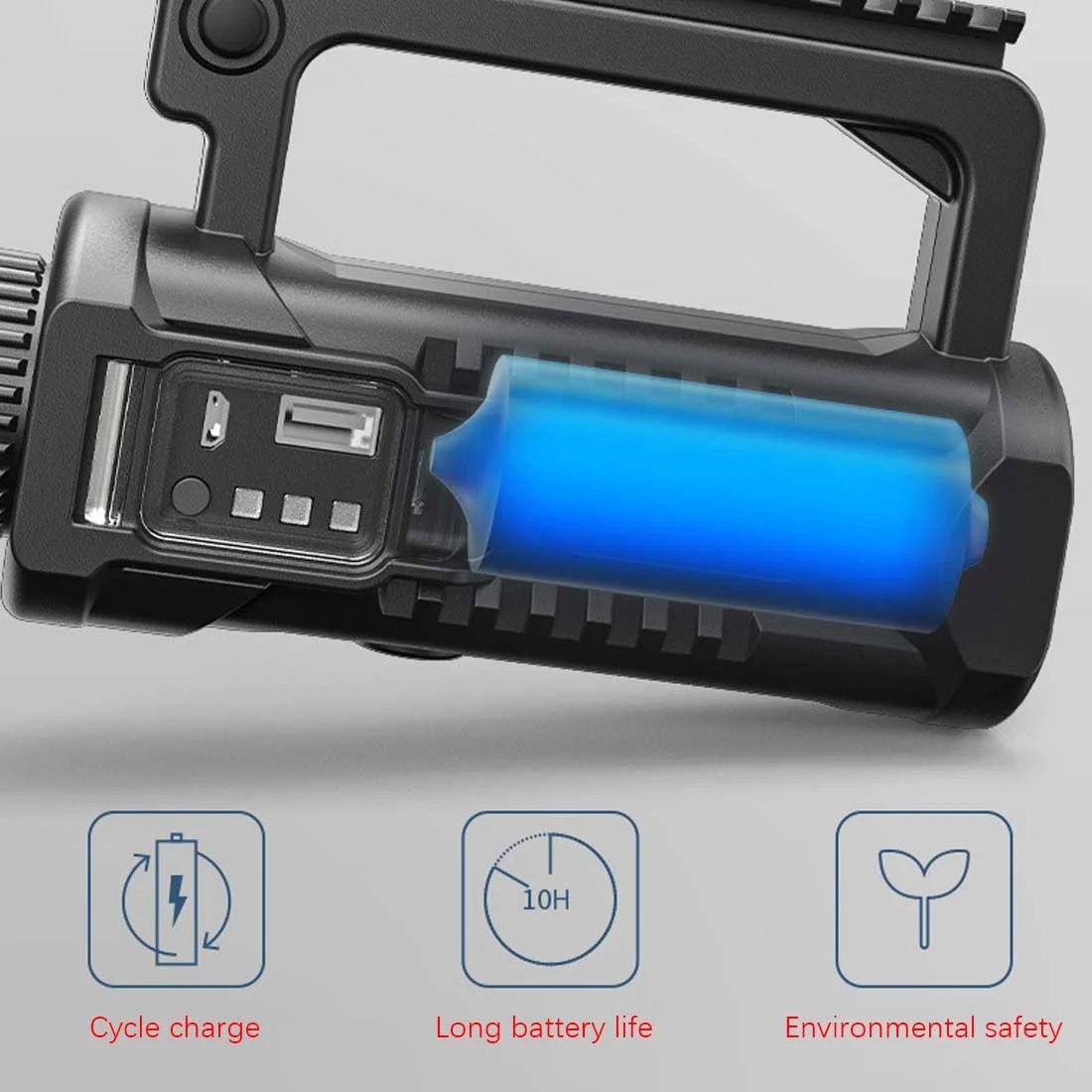 (🔥HOT SALE NOW 49% OFF) - Rechargeable Handheld Spotlight Flashlight