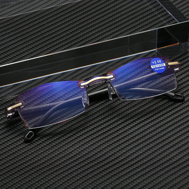 Sapphire High Hardness Anti-blue Progressive Far And Near Dual-Use Reading Glasses