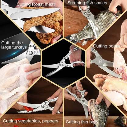 🎄Christmas Sales 49% OFF- 2024 New Germany Heavy Duty Stainless Steel Bone-Cut Scissors