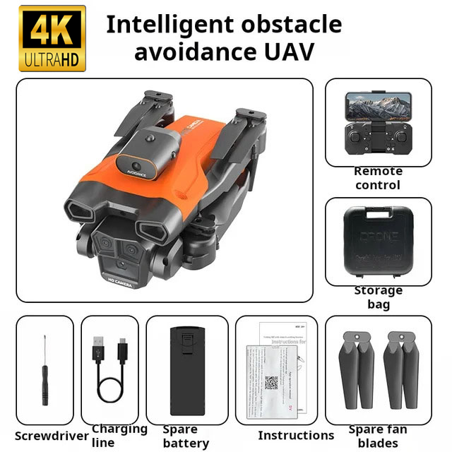 🔥 Drone with 4K Camera Suitable for Adults, HS175D Remote Control Quadcopter with Auto Return, Follow Me, Brushless Motor, Circular Flight, Waypoints, Altitude Hold, Headless Mode,28 Minutes Long Flight Time