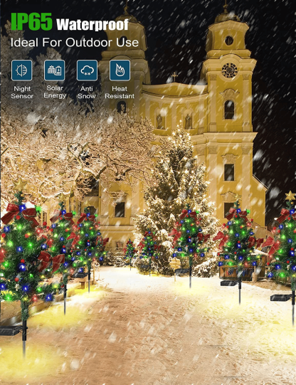 🔥Last Day 70%OFF-🎄Solar Christmas Trees Lights Outdoor Decoration Waterproof