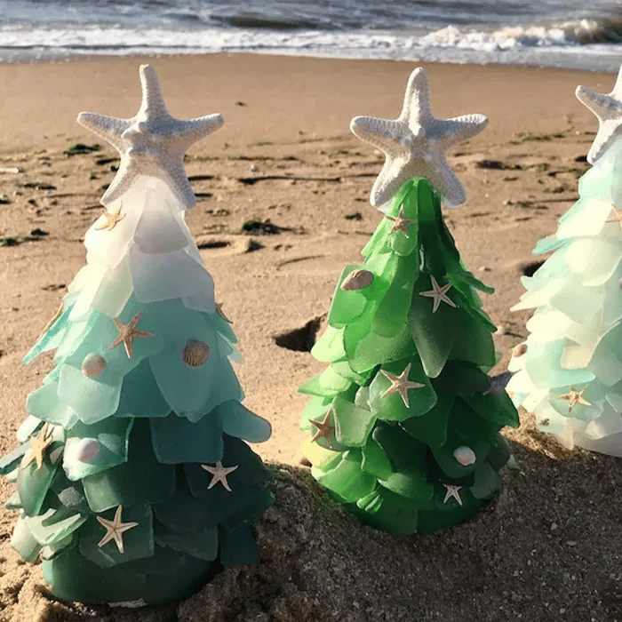 🔥Last Day 70% OFF - 🎄2024 Pinkgentle® Sea Glass Christmas Tree