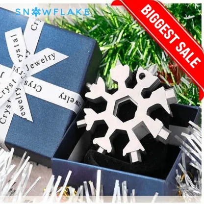 Snowflake - MultiTool 18-in-1 Stainless Steel Portable for Outdoor Adventure❄️