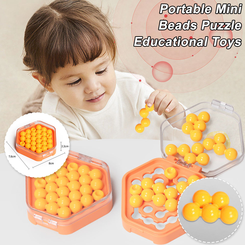 Boloone Portable Mini Beads Puzzle Educational Toys