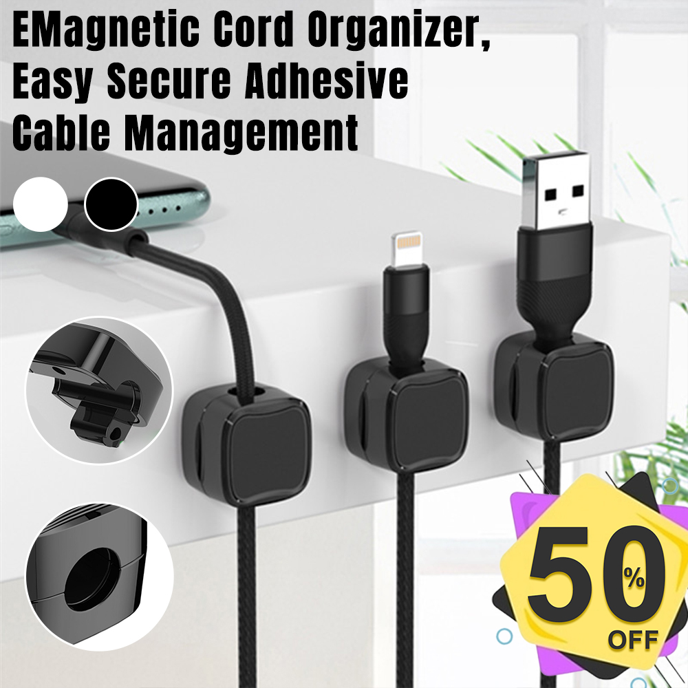Boloone 🔥BUY 2 GET 1 FREE🔥EMagnetic Cord Organizer, Easy Secure Adhesive Cable Management