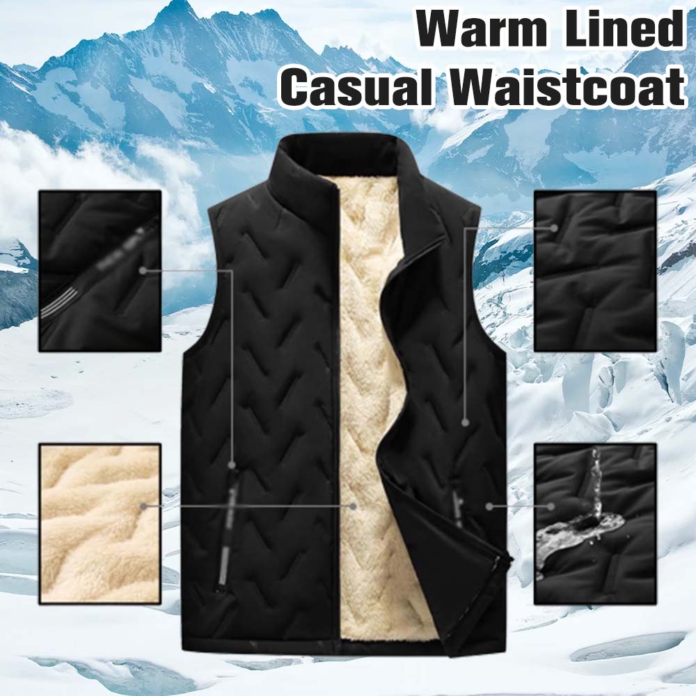Warm Lined Casual Waistcoat