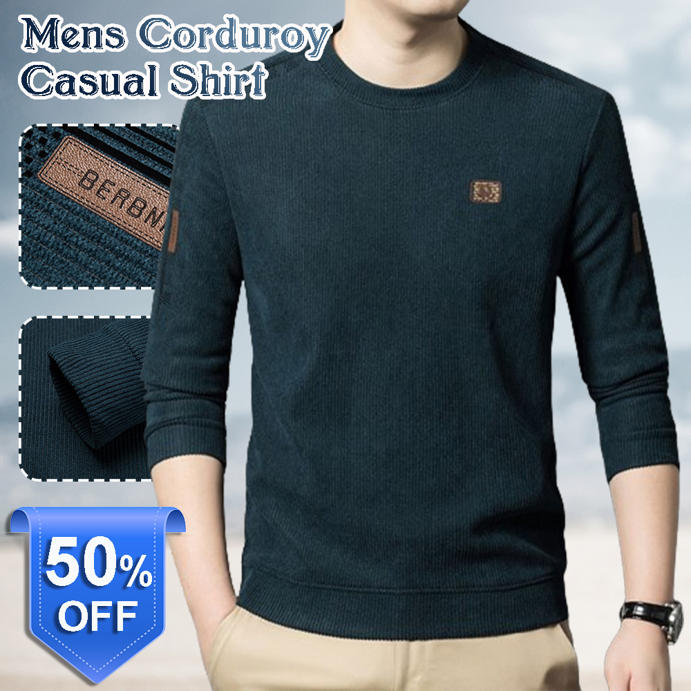 Typared Men's Corduroy Casual Shirt