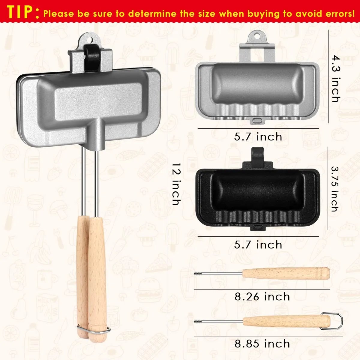 Boloone Removable Sandwich Baking Tray