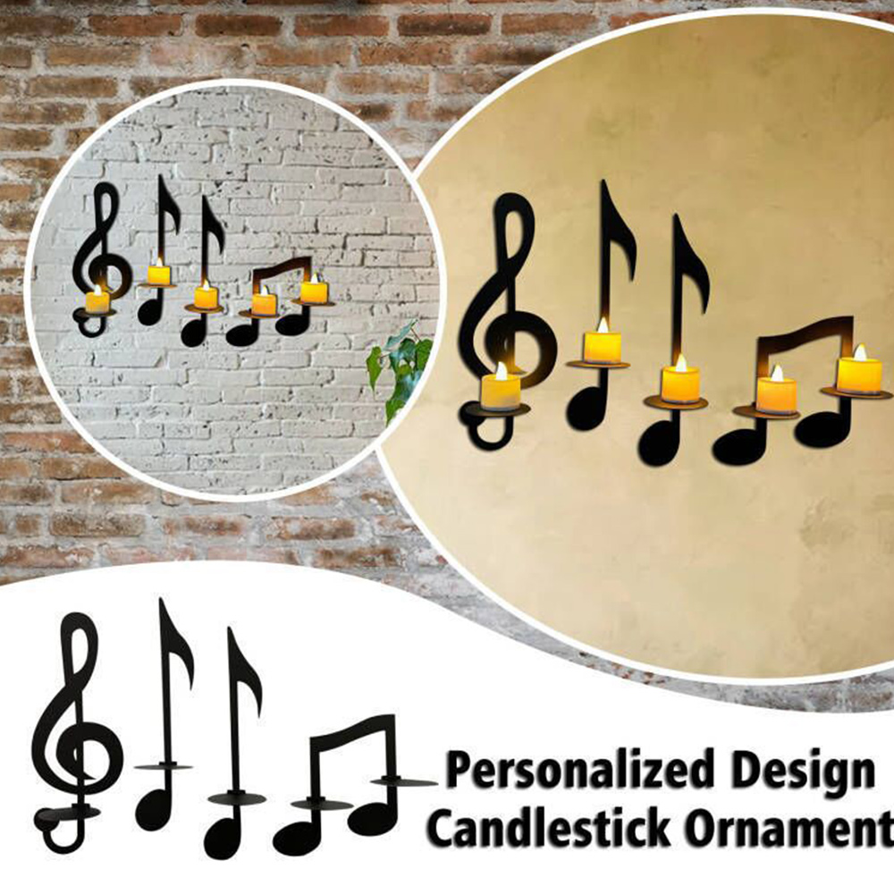 Boloone Metal Musical Note Candle Holder