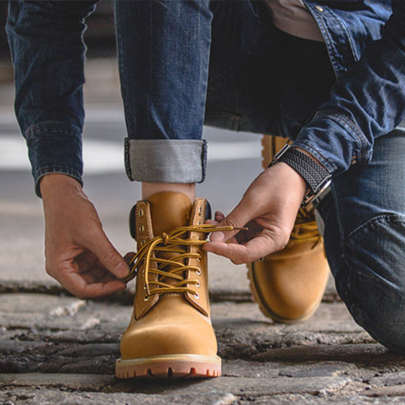 馬登男鞋 美式復古經典大黃靴潮流馬丁靴厚底工裝短靴情侶靴