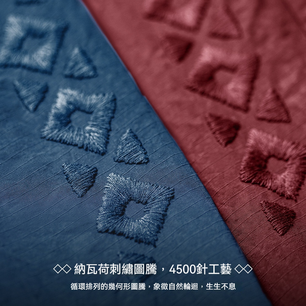 馬登工裝 美式納瓦霍刺繡短褲寬鬆肌理感沙灘薄款五分褲男夏季