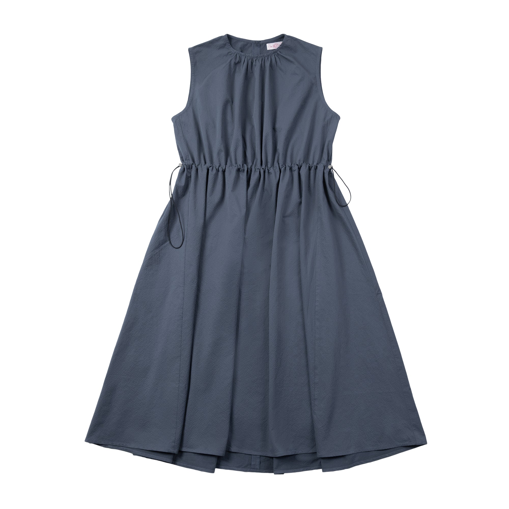 馬登女裝 美式休閒海邊無袖度假連衣裙少女感純色小眾設計長裙