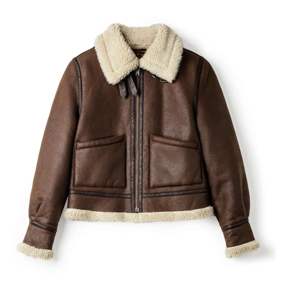 馬登女裝 立翻領麂皮仿羊羔毛加厚飛行員短款棉服衣襖夾克外套秋冬