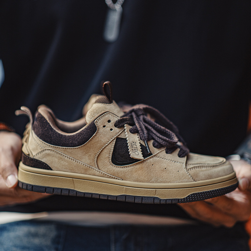 馬登男鞋 火星之旅滑板鞋透氣運動休閒鞋厚底復古小眾潮面包鞋