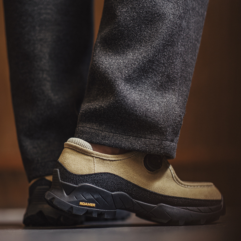 馬登男鞋 沙脊復古厚底袋鼠鞋增高機能風懶人一脚蹬真皮休閒皮鞋