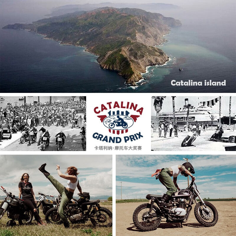 馬登女裝 美式復古印花短袖上衣重磅純棉正肩寬鬆設計感T恤