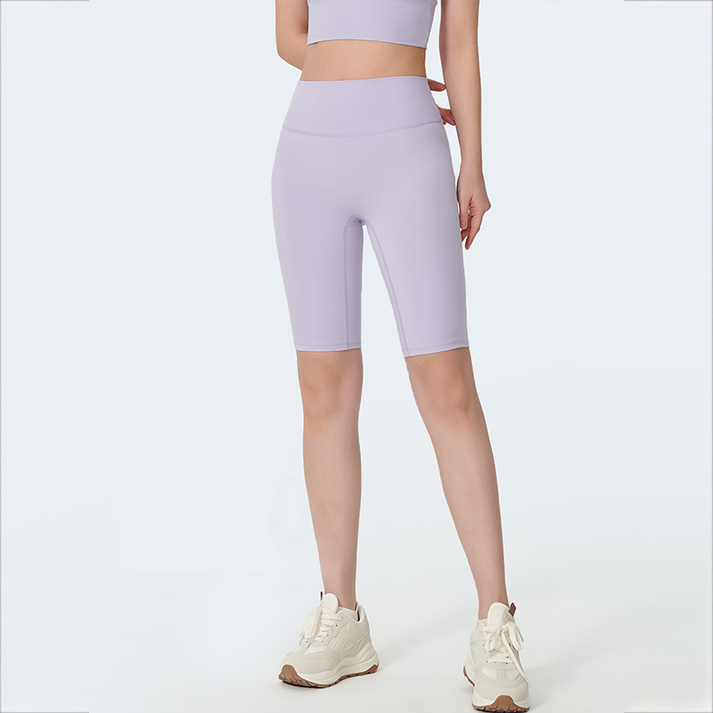 夏季騎乘緊身褲五分瑜珈褲高腰無尷尬線外穿速乾瑜珈短褲