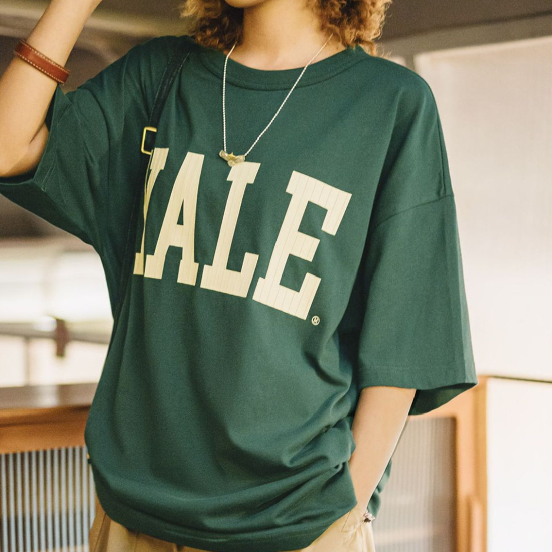 馬登女裝 美式撞色字母印花T恤學院風純棉短袖上衣女春夏