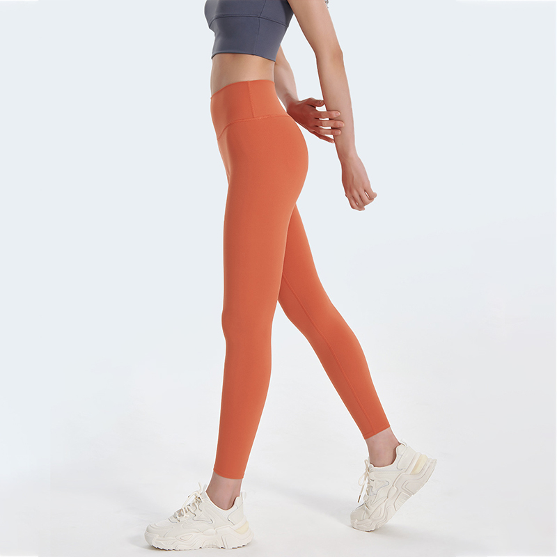 輕塑高腰健身瑜珈服磨毛速乾九分蜜桃臀運動瑜珈褲