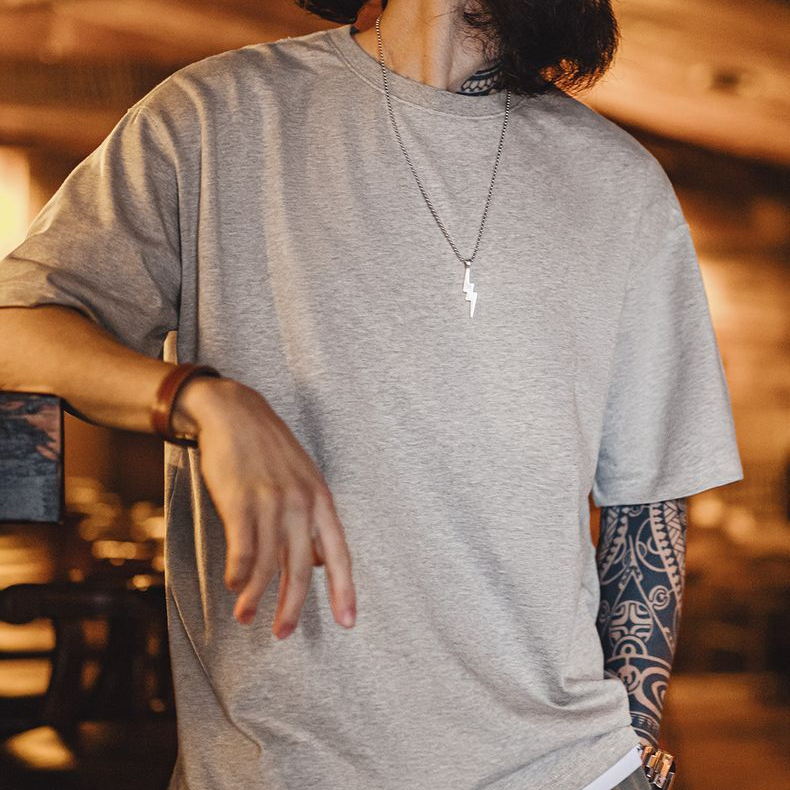 馬登工裝 新疆純棉T恤白色圓領重磅短袖凉感抑菌打底衫半袖男春夏