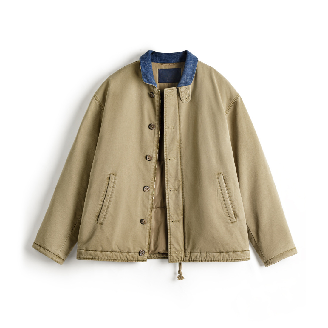 馬登工裝 美式復古N1甲板服加厚保暖棉服立領短款夾克外套男秋冬