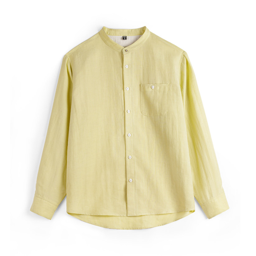 馬登工裝 萊賽爾長袖襯衫天絲日系鬆弛感襯衣美式老錢風外套男士春