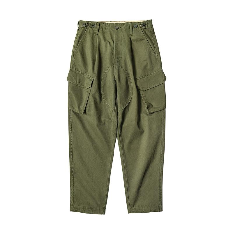 馬登工裝英國錐形休閒褲鬆緊抽繩大口袋奇諾長褲男