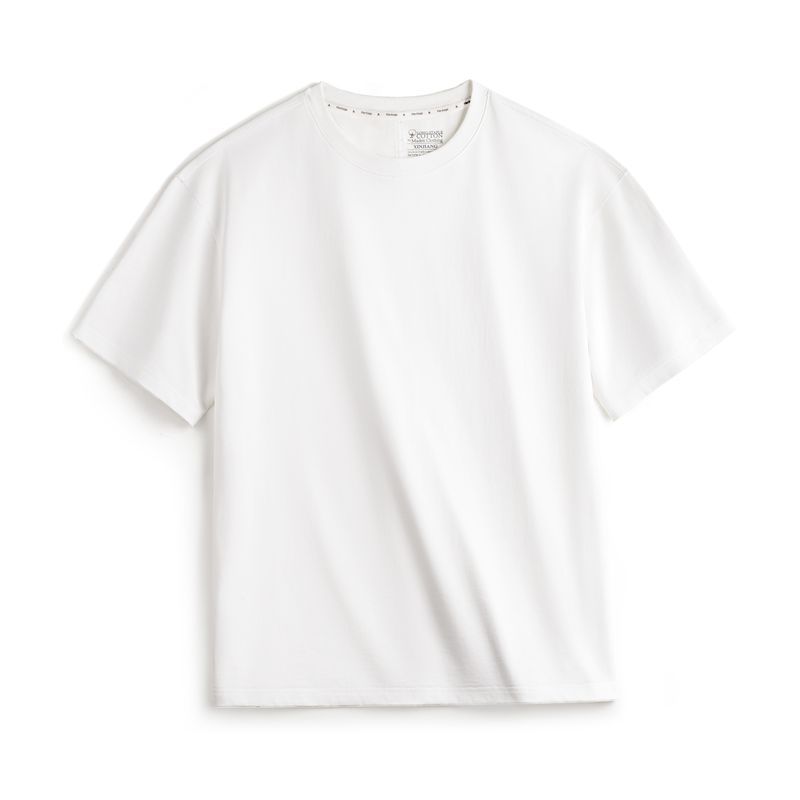 馬登工裝 新疆純棉T恤白色圓領重磅短袖凉感抑菌打底衫半袖男春夏