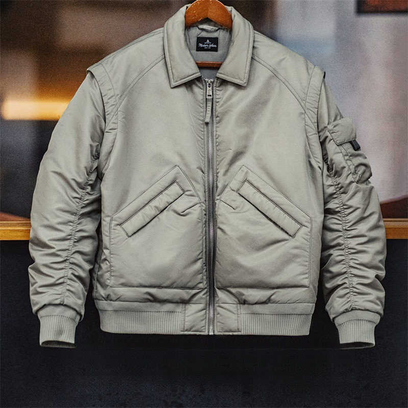 馬登工裝 美式復古CWU-45P飛行員夾克棉服防寒保暖翻領外套男秋冬