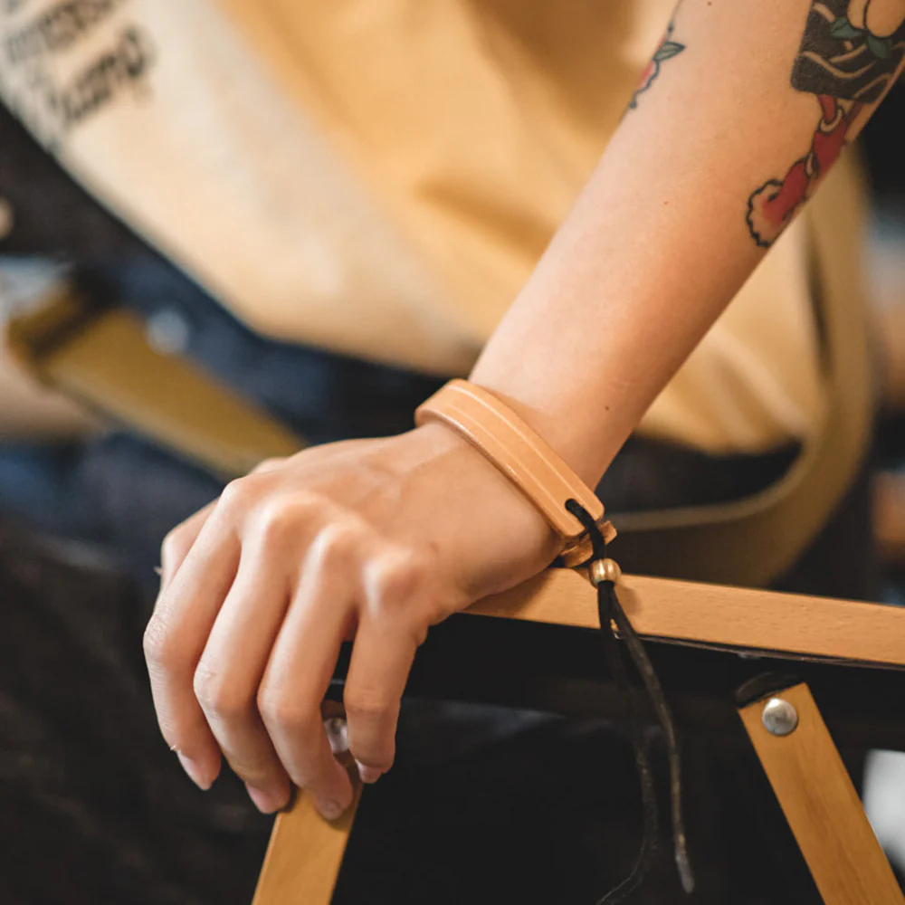 馬登女裝 復古一生之環植鞣皮手環手鐲阿美咔嘰首飾配飾手環手鐲