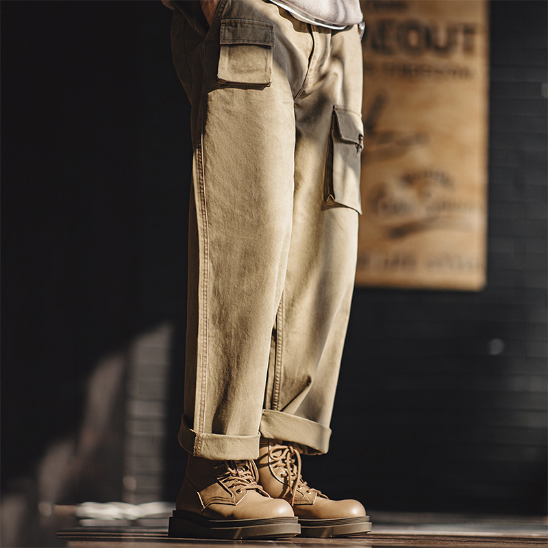 馬登工裝 冬季工裝皮靴高級感男鞋休閒中高幫英倫風小眾復古馬丁靴