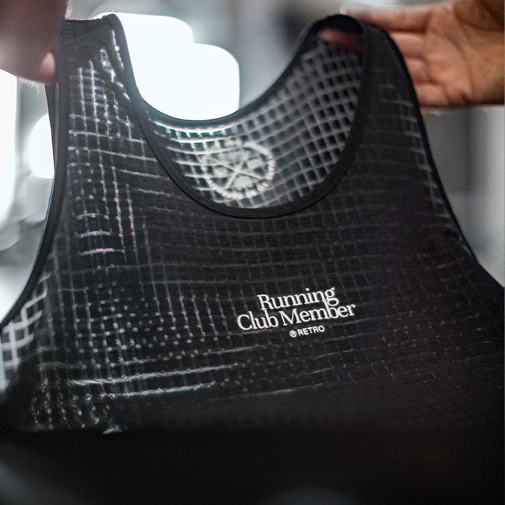 馬登工裝 美式復古黑色風洞背心跑步運動透氣速幹凉感寬鬆汗衫男夏